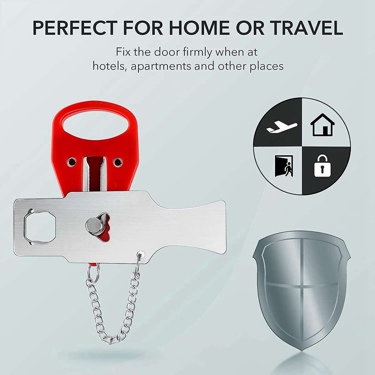 Portable Door Locks 2 Pack Hotel Door Lock for Travel Door Lock A