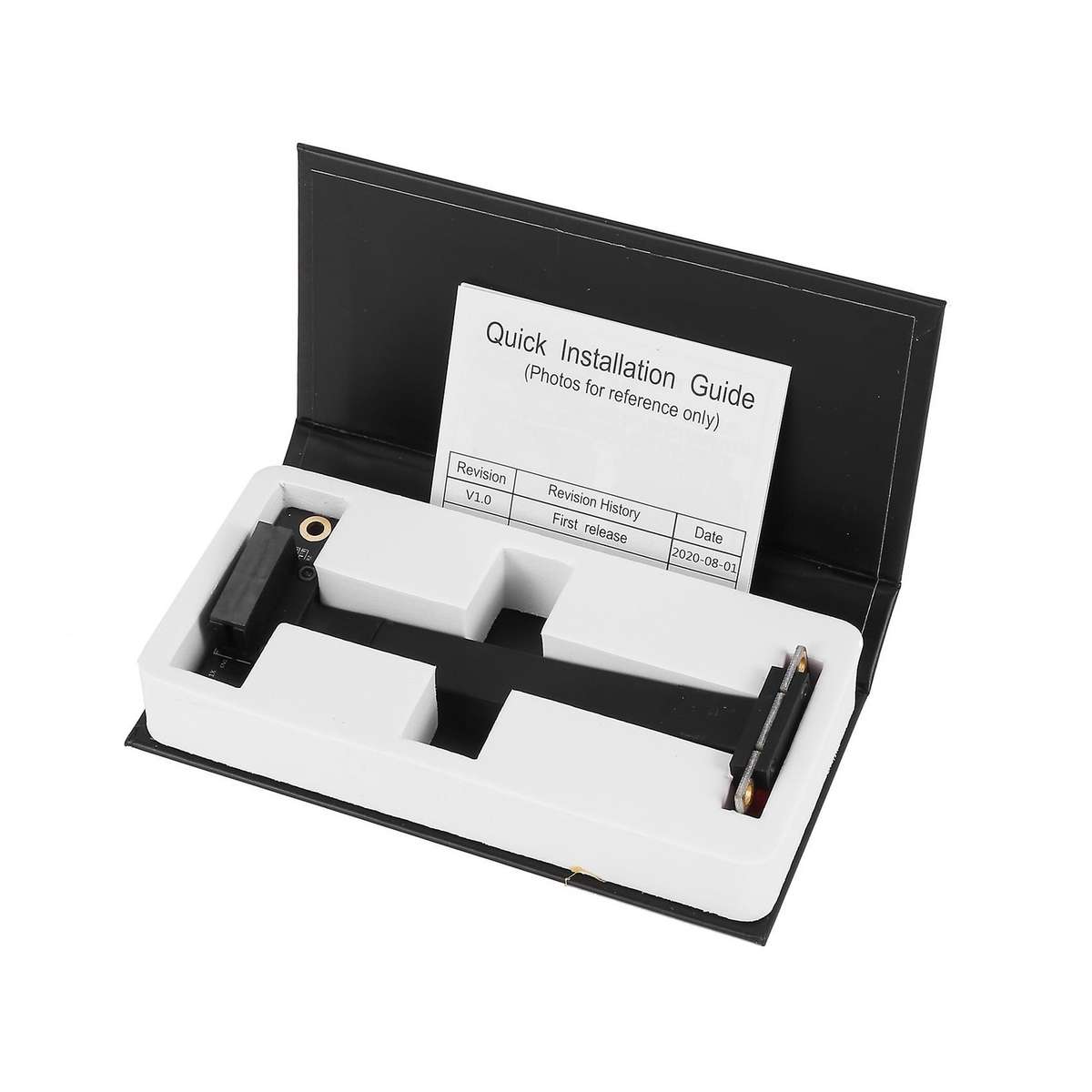 Dual 90 Degree Right Angle Pcie 3.0 X1 to X1 Extension Cable - 10cm