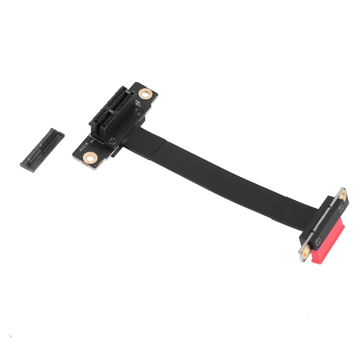 Dual 90 Degree Right Angle Pcie 3.0 X1 to X1 Extension Cable - 10cm