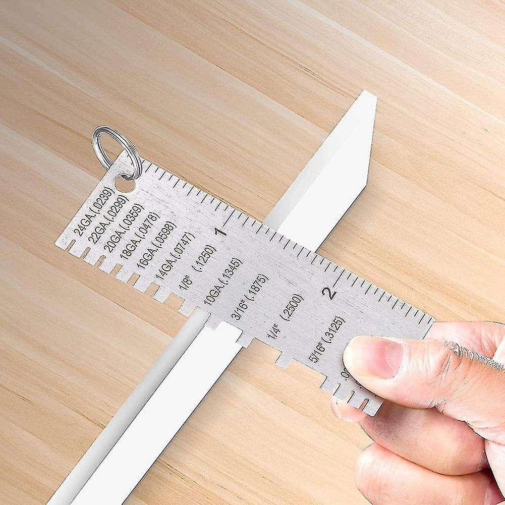 Metal Thickness Gauge&round Metal Sheet Gauge-welding Gage (set Of 3)