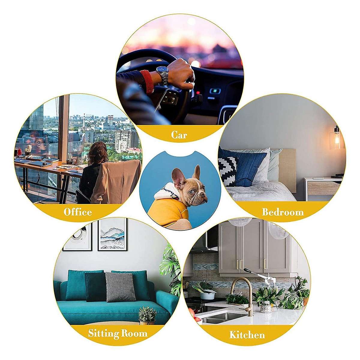 40 Pcs Blank Coasters,for Thermal Sublimation Diy Crafts,car Coasters