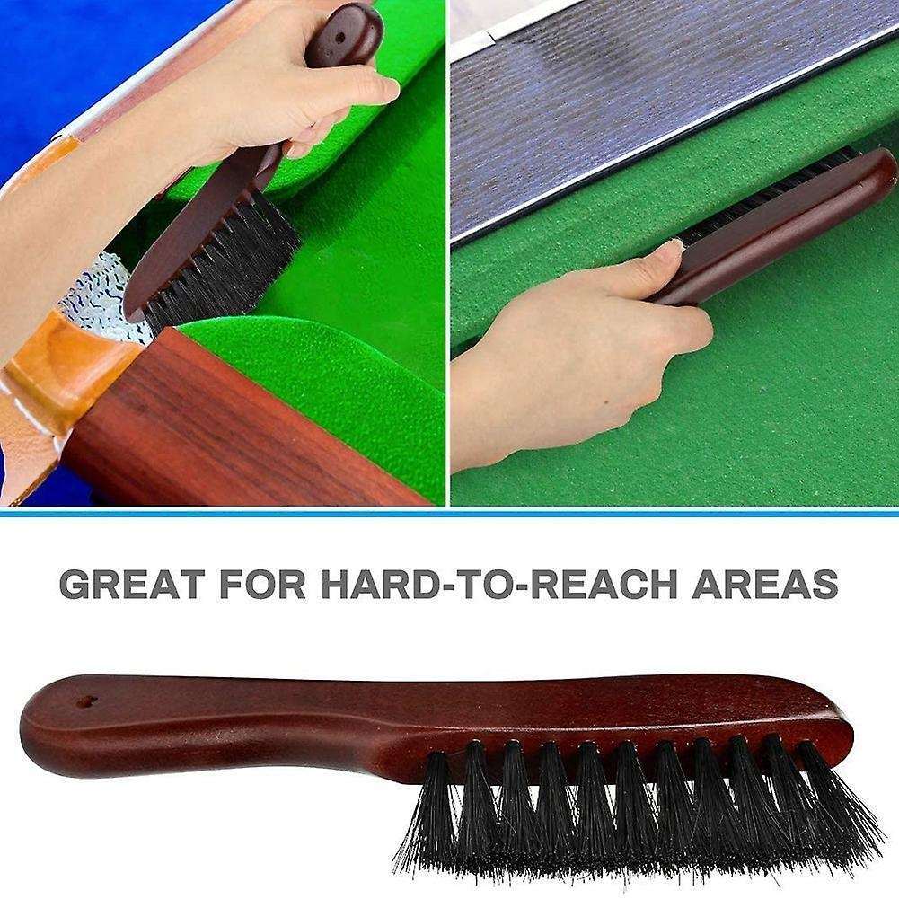 2pcs Billiard Billiard Pool Table Corner Brush and Rail Brush Set