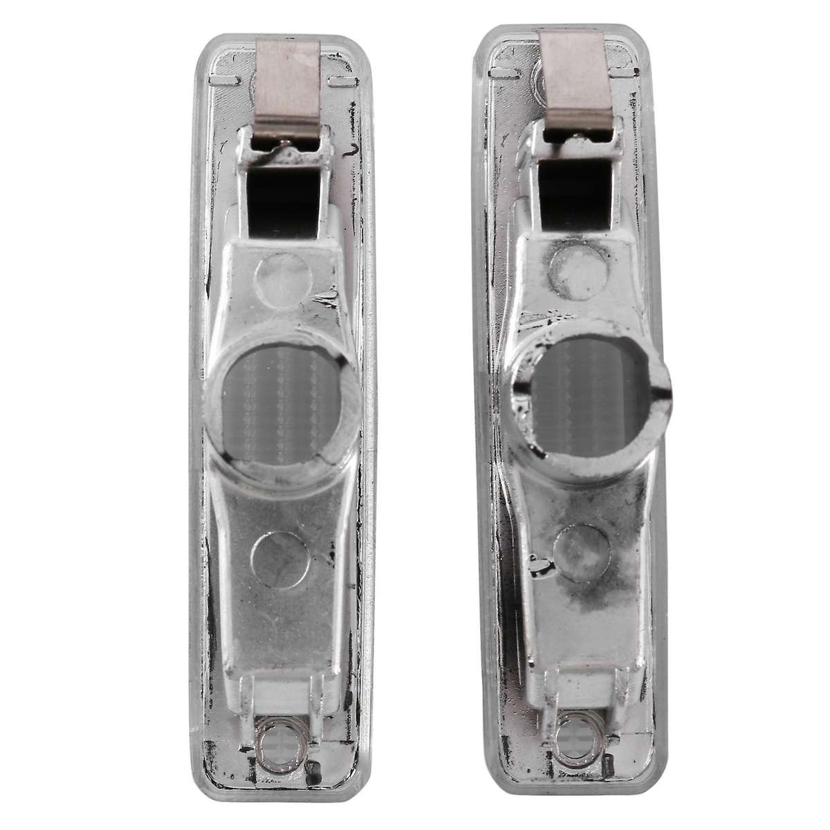 1 Pair Front Fender Side Lamp Housing White Lens for Bmw 5 Series E39