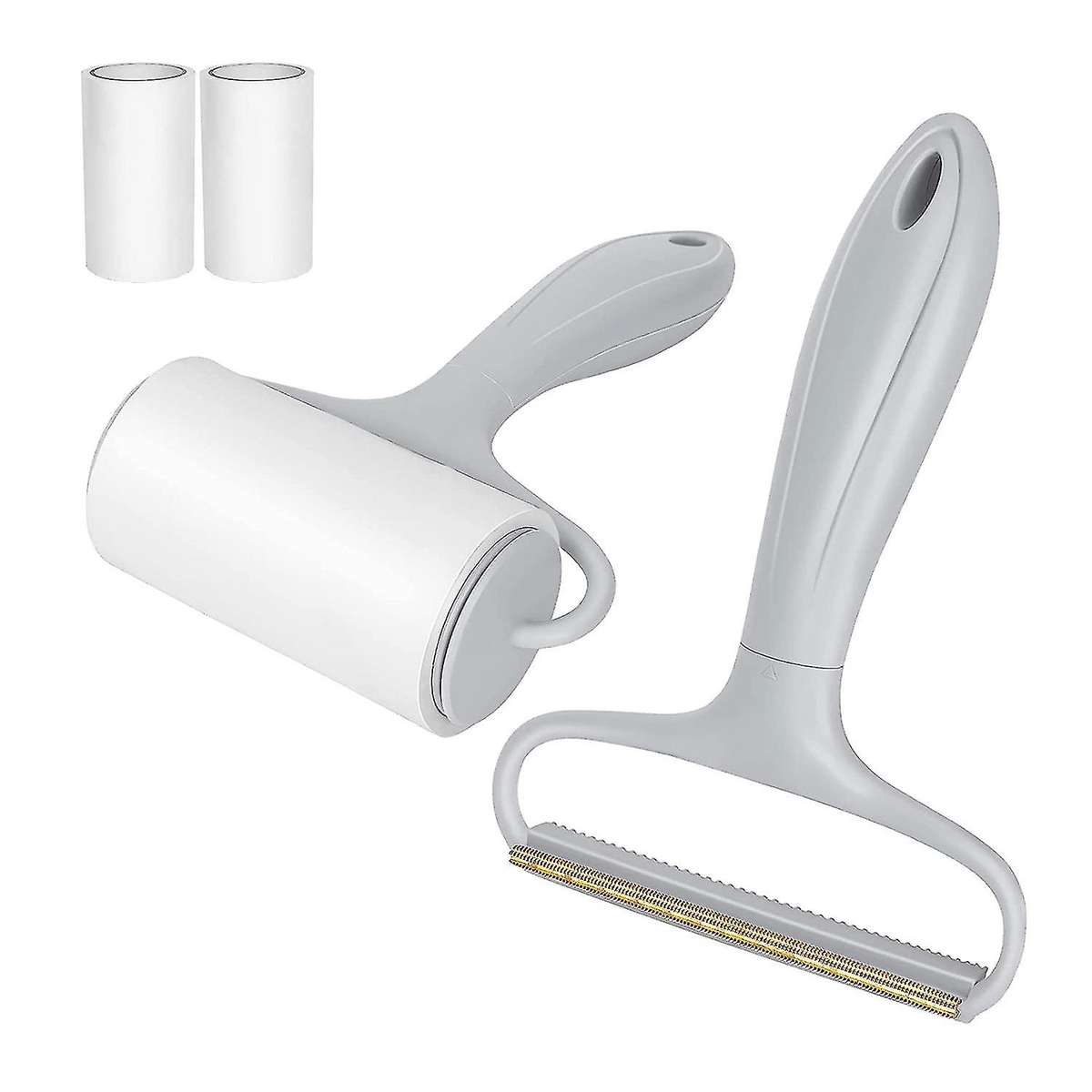 Lint Remover Set - Reusable Pet Hair Remover - Hair Remover (grey)