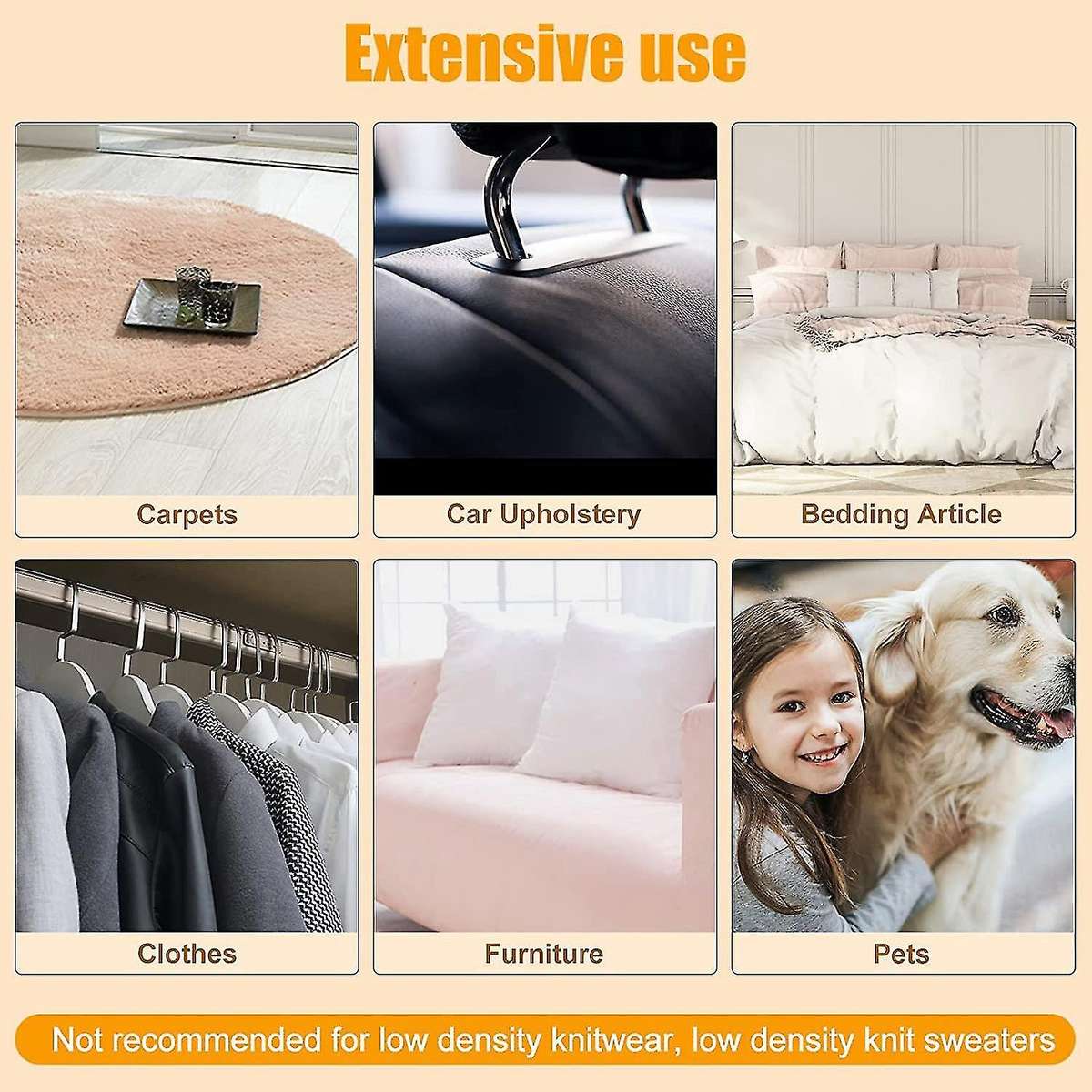 Lint Remover Set - Reusable Pet Hair Remover - Hair Remover (grey)