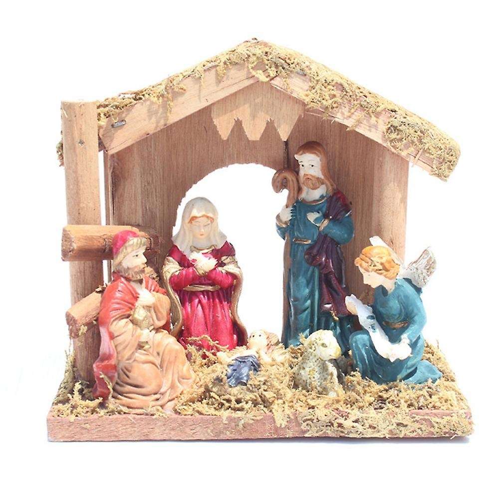 Nativity Manger Room Jesus Christmas Decoration Religious Figure B