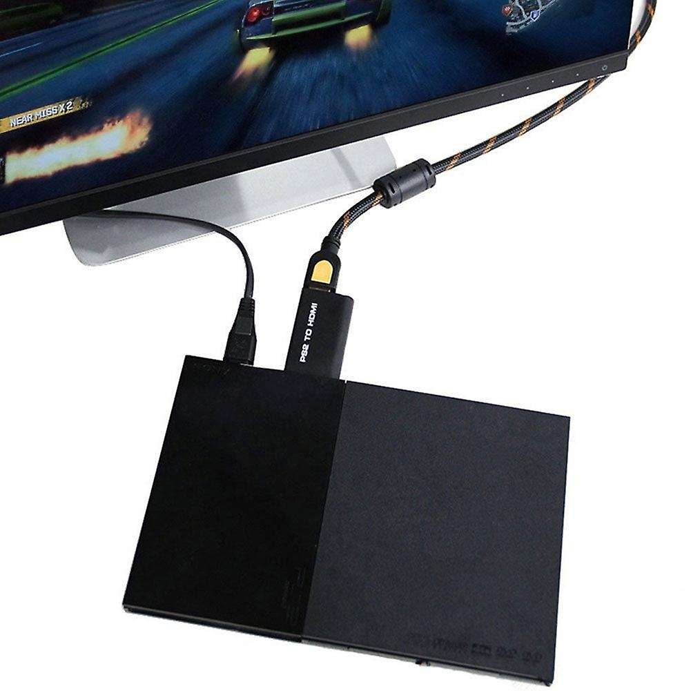 Ps2 to Hdmi Video Av Adapter W/ 3.5mm Audio Output for Hdtv Monitor