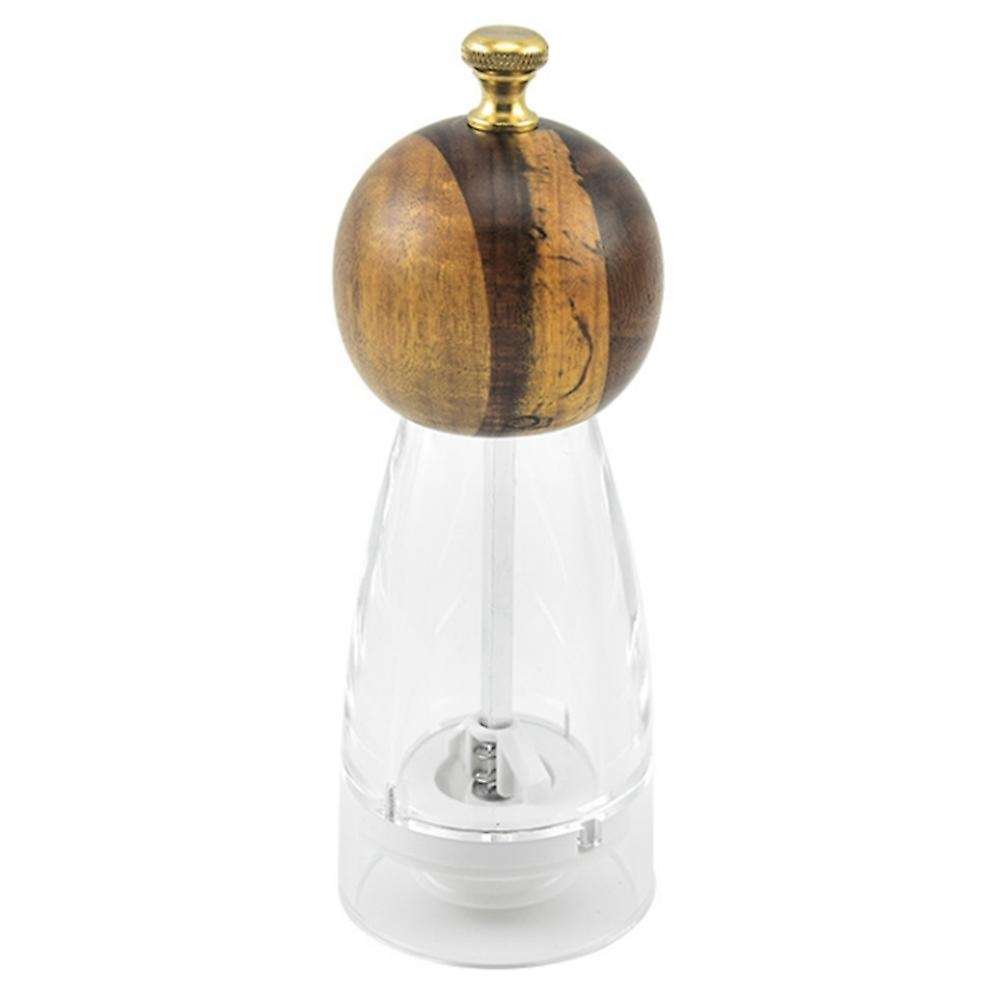 Acrylic Grinder Wooden Head Ceramic Grinding Core Kitchen Grinder, B