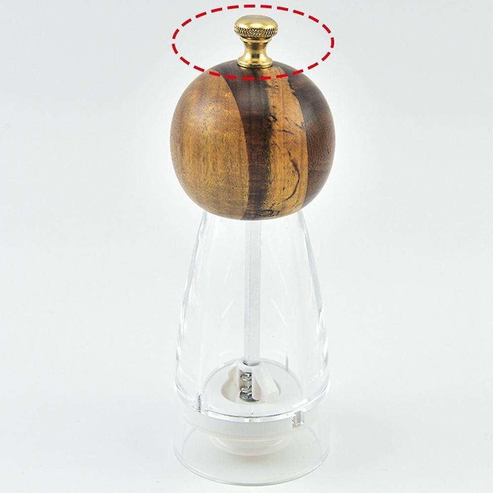 Acrylic Grinder Wooden Head Ceramic Grinding Core Kitchen Grinder, B