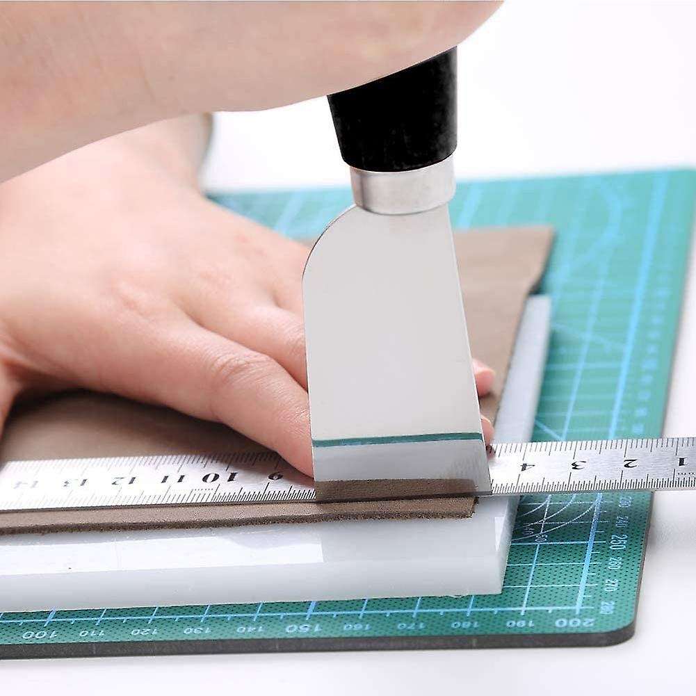 3pcs Leather Craft Tools Kit, Leather Cutting Knife with 2 Sizes