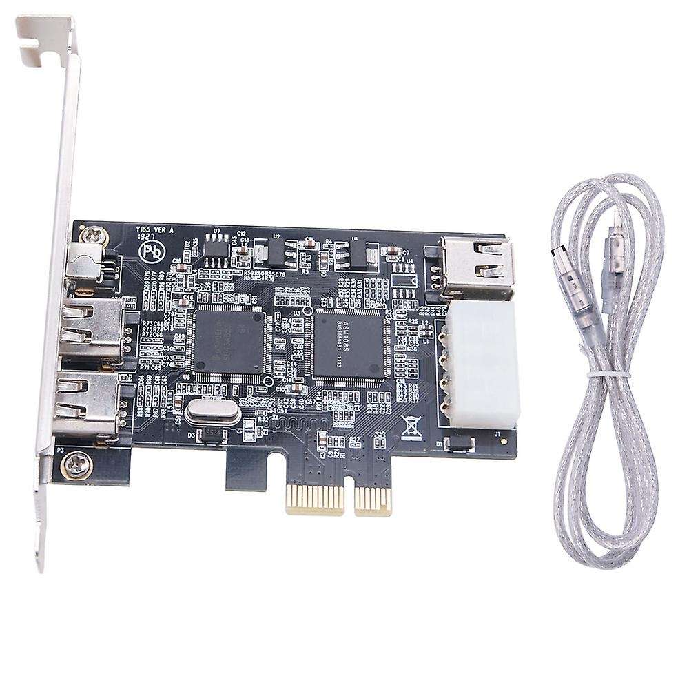 Pci-e 1x Ieee 1394a 4 Port(3+1) Firewire Card Adapter for Desktop