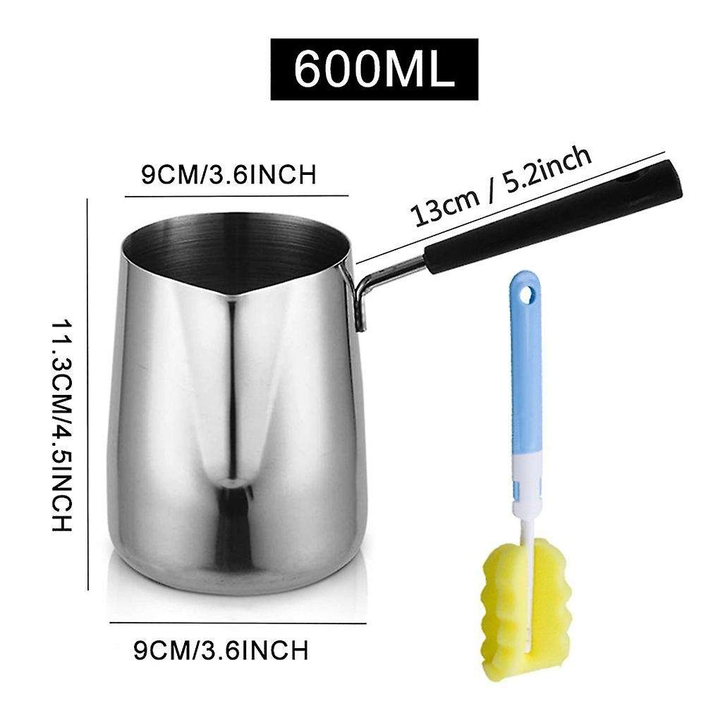 Stainless Steel Butter and Coffee Warmer,turkish Coffee Pot(600ml)