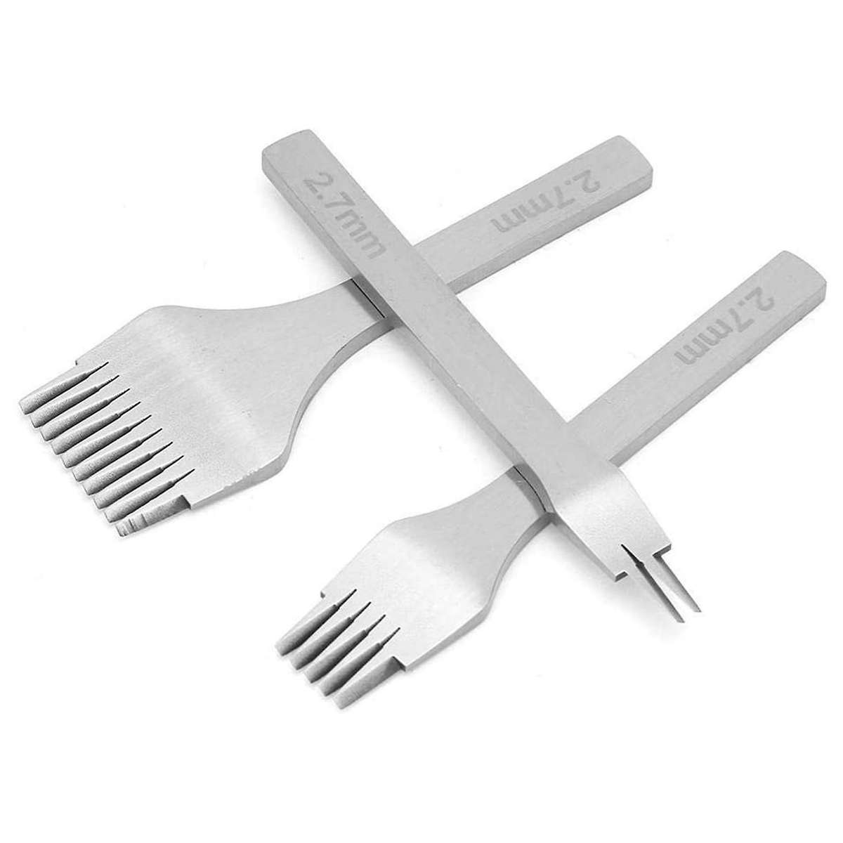 3 Pcs 2.7mm Leather Chisel Leather Mold Hole Punching Tool Kit