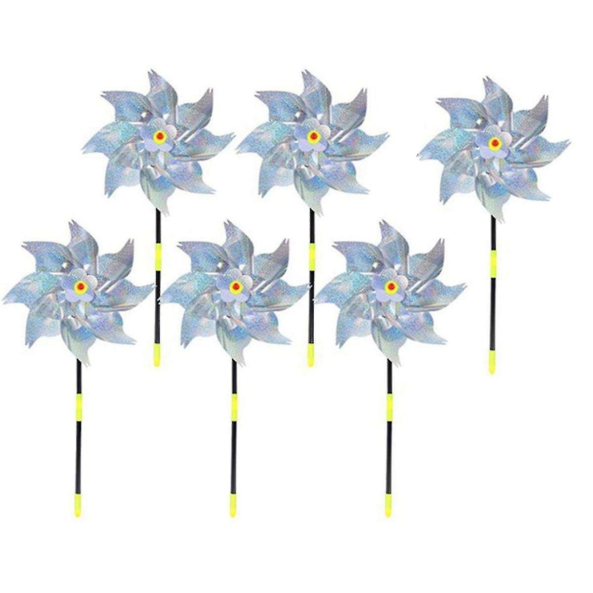 6 Pcs Pinwheels Bird Repellent, Balcony Garden Bird Repellent