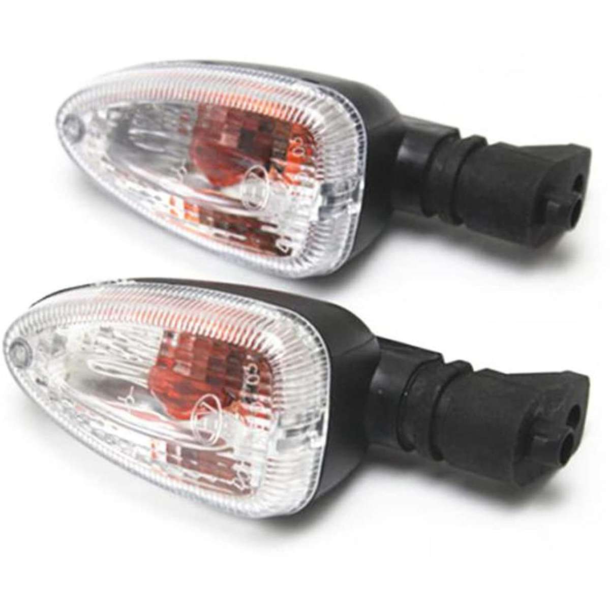 2 Pieces Motorcycle Turn Signal Flashing Light for Bmw 650 750 White