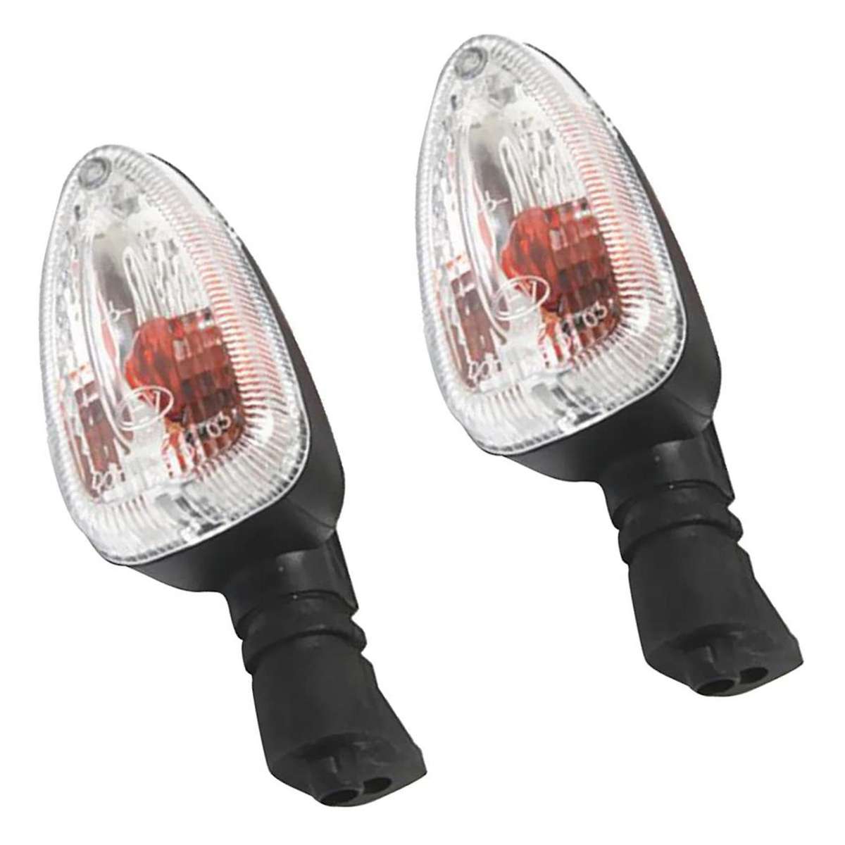 2 Pieces Motorcycle Turn Signal Flashing Light for Bmw 650 750 White