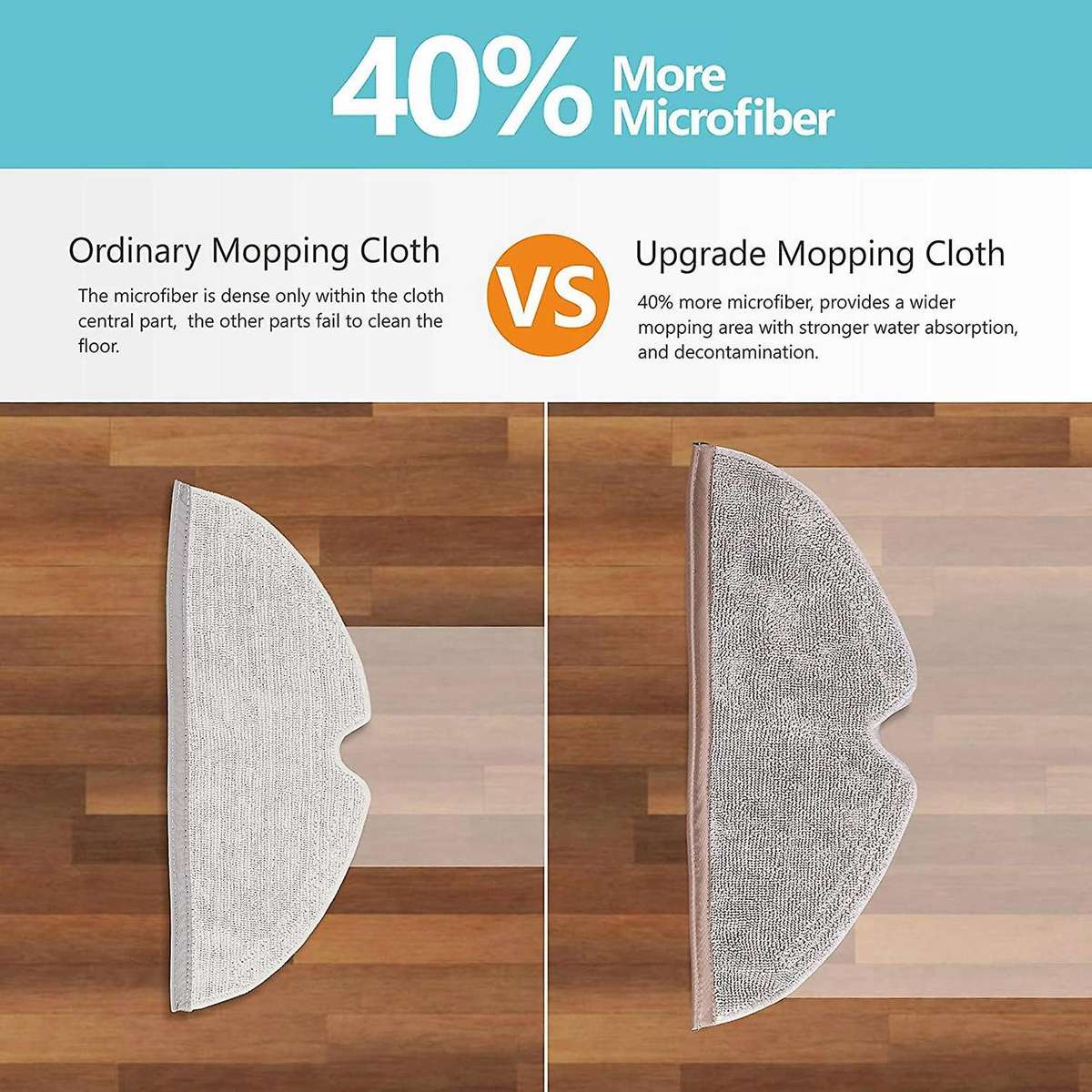 10pcs Wipes for Xiaomi Roborock S5 S50 S51 S55 S6 Reusable & Washable