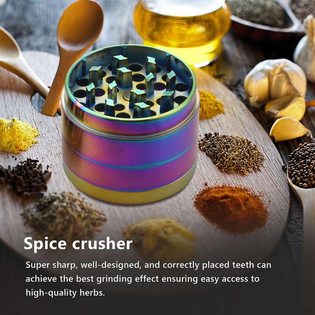 4-layer Manual Hand Grass Spice Grinder Herb Tobacco Weed Grinder