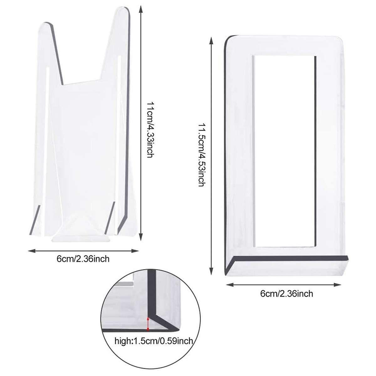 Clear Display Stand Easel Card Stand Adjustable Plate Stand Holder