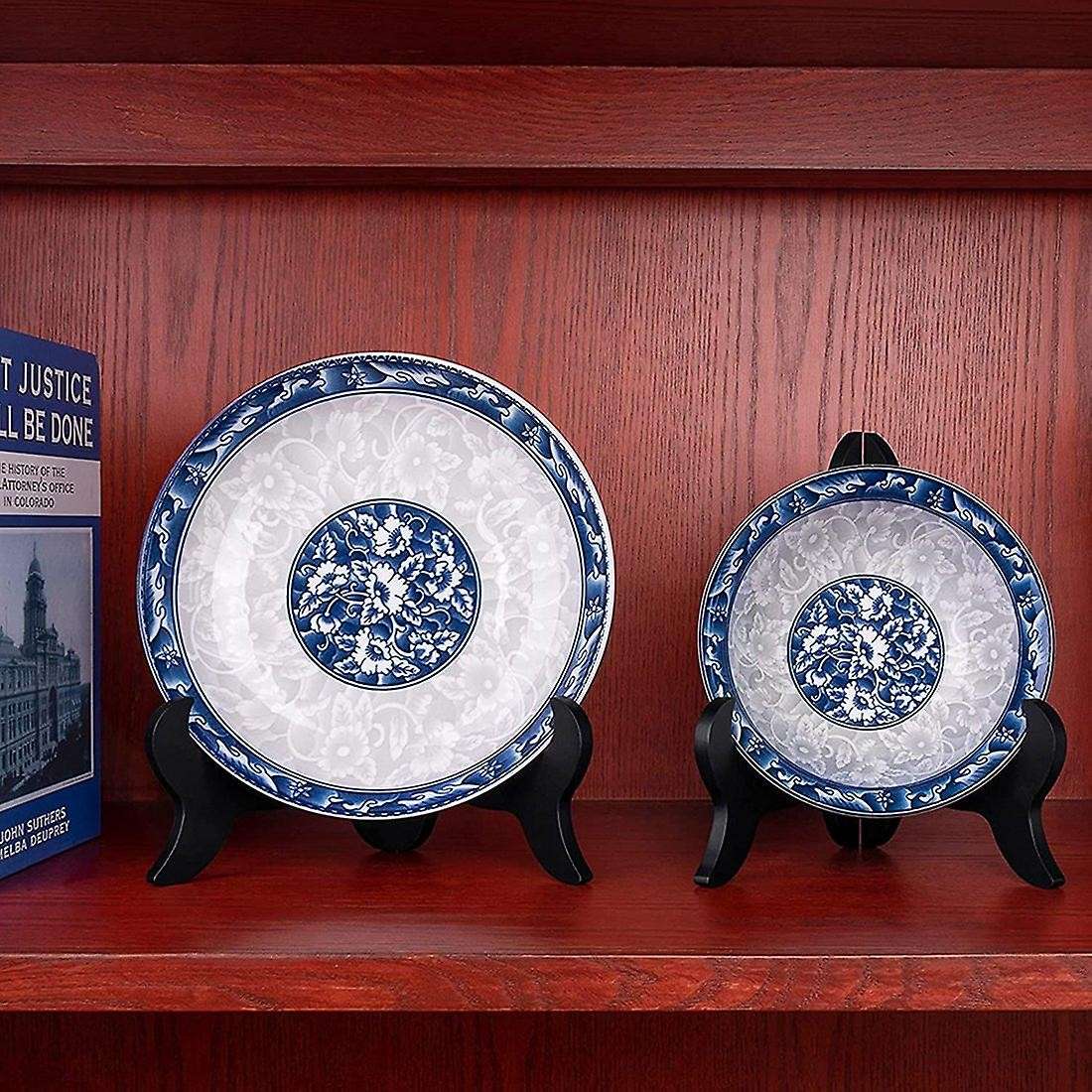 6 Pieces Of 5-inch Wooden Display Shelf Board Easel Stand