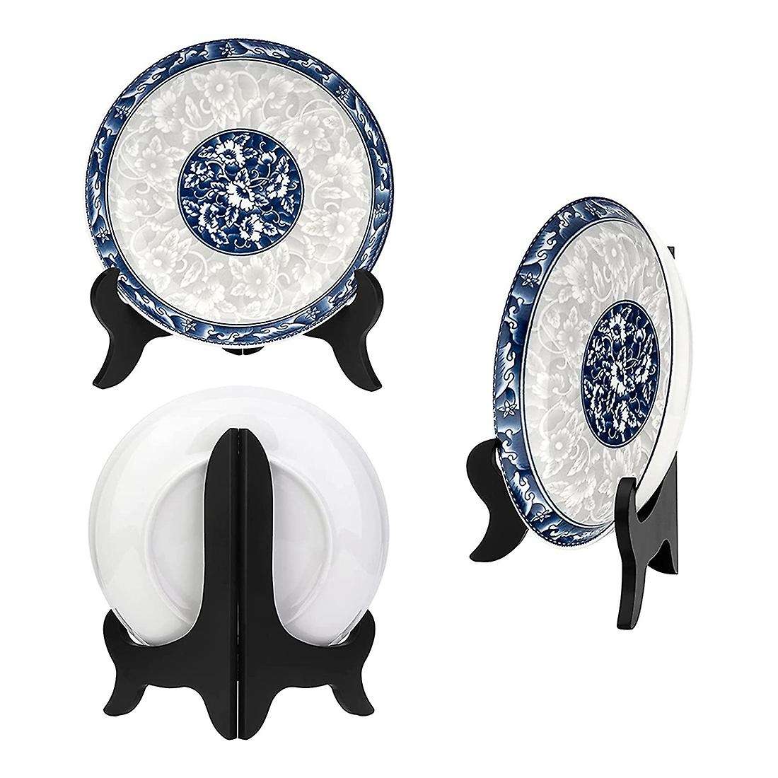 6 Pieces Of 5-inch Wooden Display Shelf Board Easel Stand