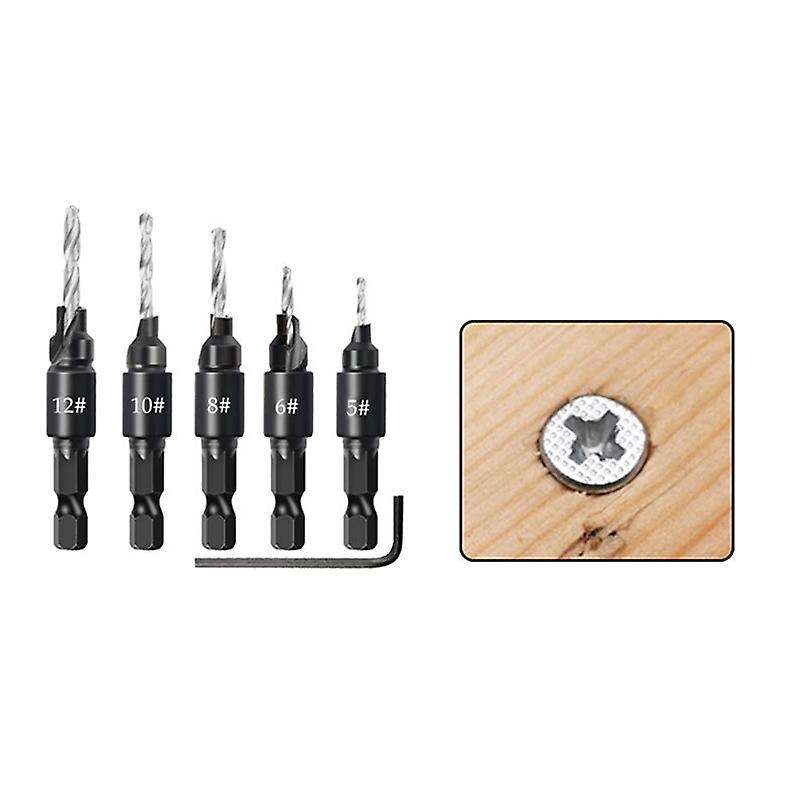 14 Pcs Wood Plug Hole Cutter Chamfered Plug Cutter Drill Bits