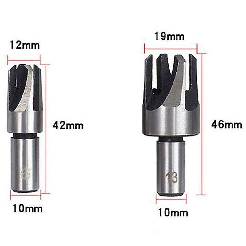 14 Pcs Wood Plug Hole Cutter Chamfered Plug Cutter Drill Bits