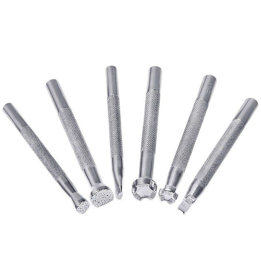 6 Pieces Of Leather Stamping Printing Tool Kit Leather Craft Diy