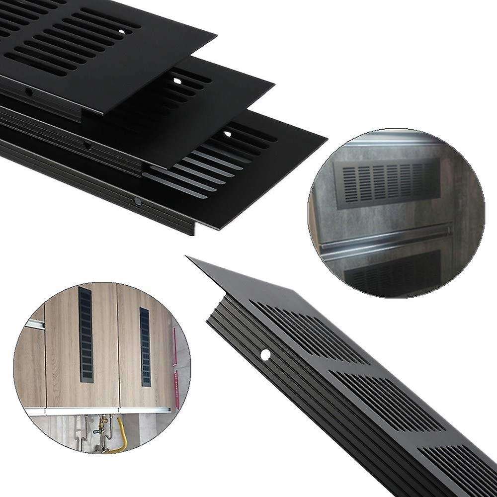 4 Pieces Air Vent Grille Cover Black 80 X 250mm