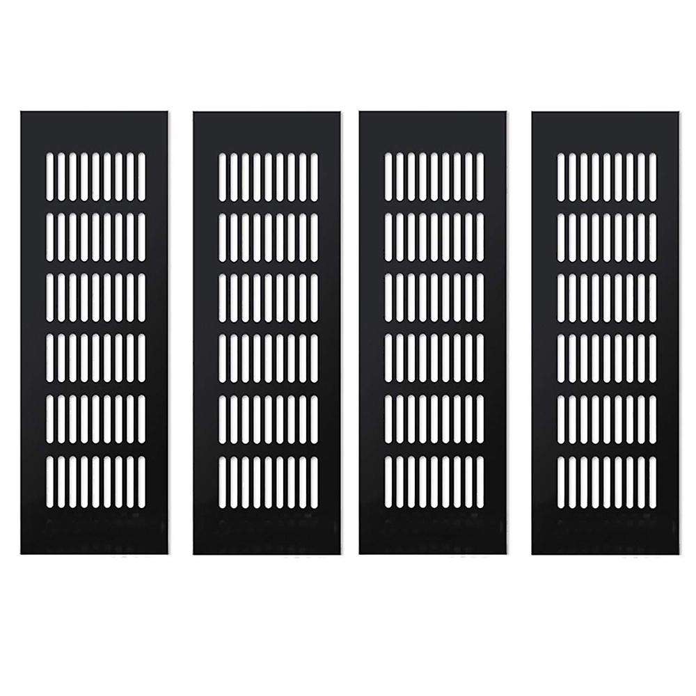 4 Pieces Air Vent Grille Cover Black 80 X 250mm