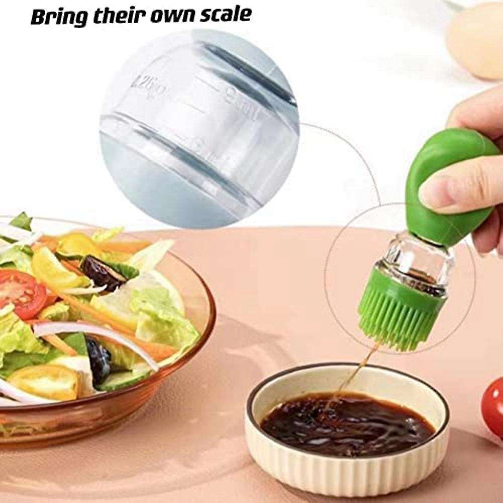 Olive Oil Dispenser Bottle with Brush, Measuring Oil Dispenser D
