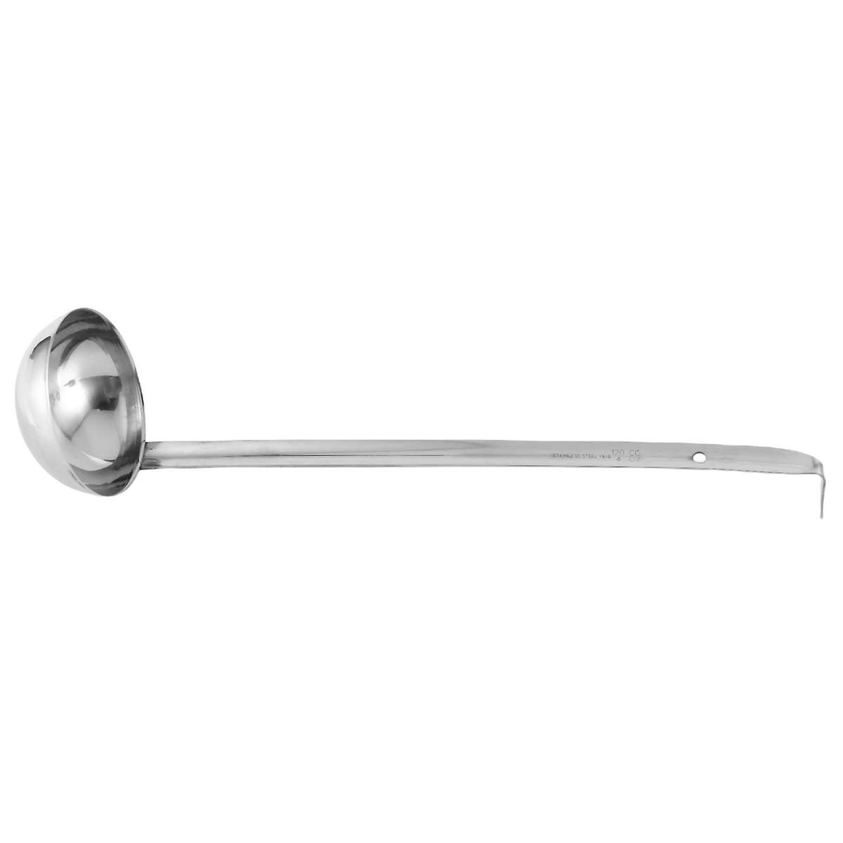 3 Pcs Stainless Steel Ladle Soup Handle Ladle with Pouring Rim (4 Oz)
