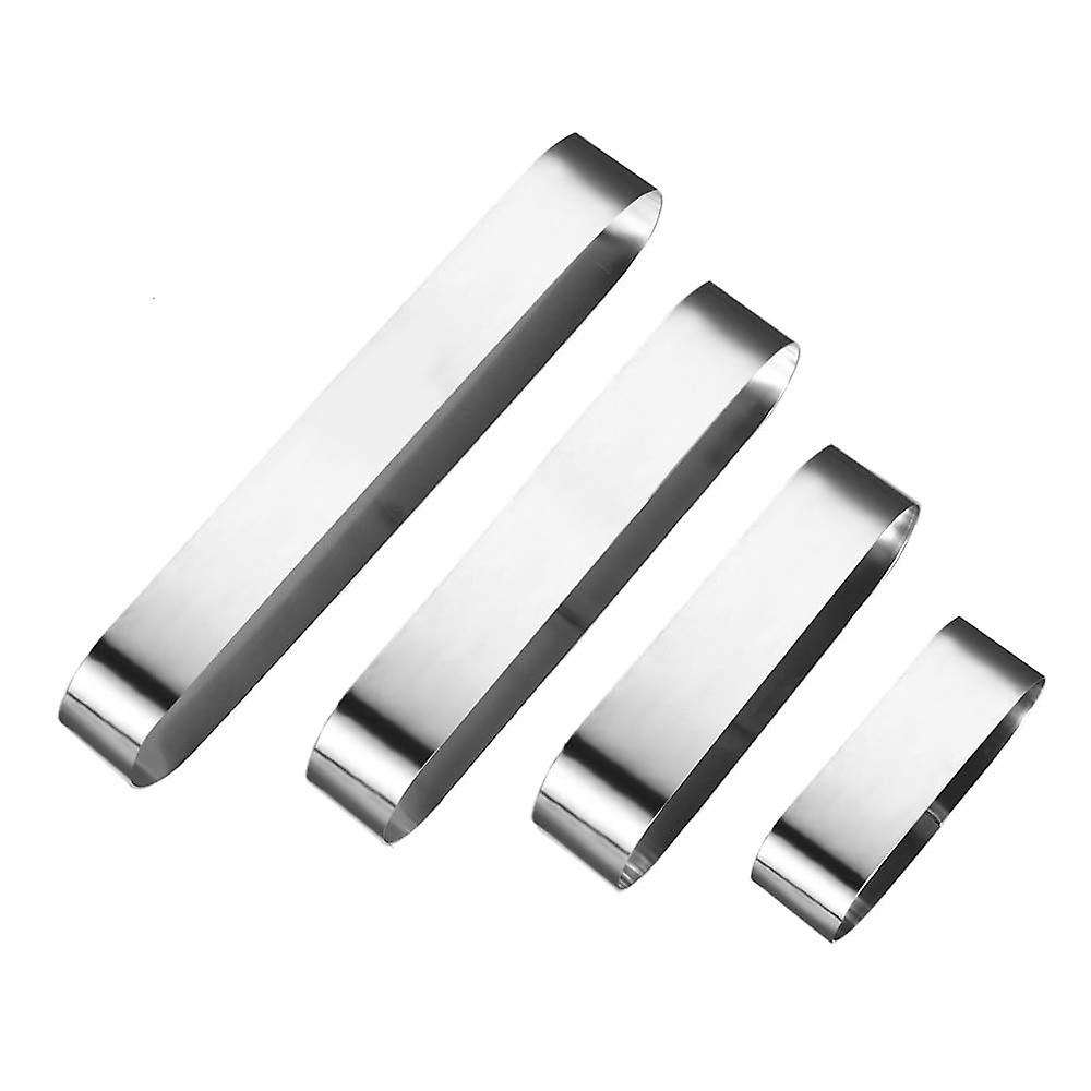 4pcs Durable Mousse Ring Dessert Cake Mold Tiramisu Mold