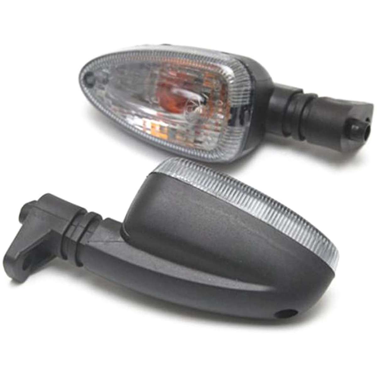 2 Pieces Motorcycle Turn Signal Flashing Light for Bmw 650 750 Smoke