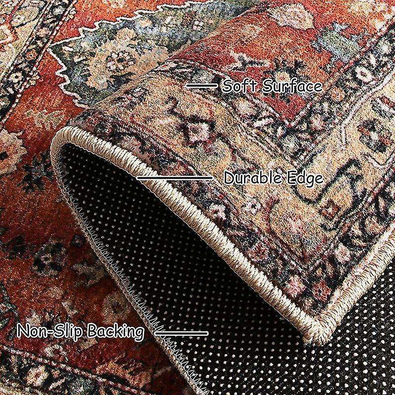 Distressed Entryway Rug Doormat for Indoor Kitchen Bathroom Number 5