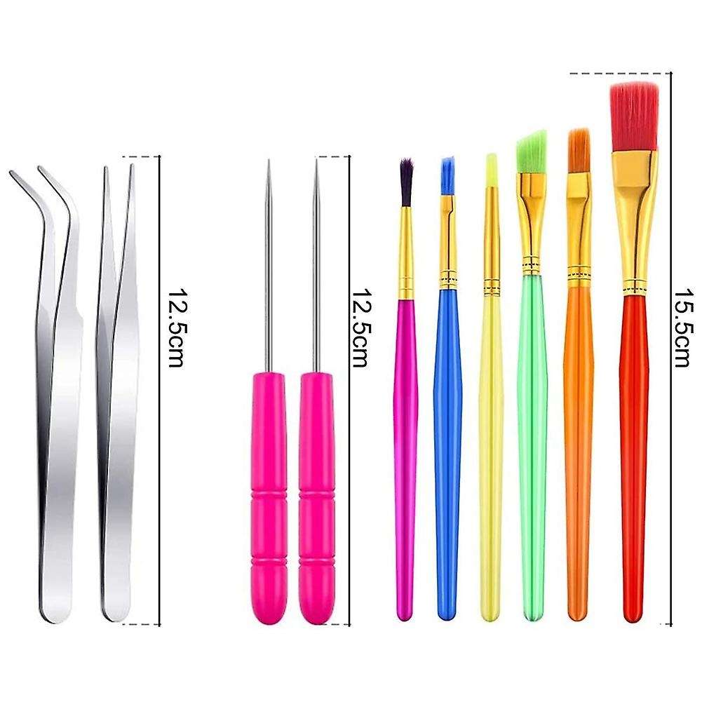 Acrylic Cookie Turntable,6 Cookie Scribe Needle,6 Brushes,2 Tweezers