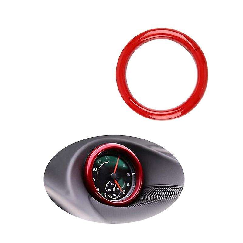 Red Clock Compass Cover Sticker For-porsche 911 Cayenee Boxster Macan