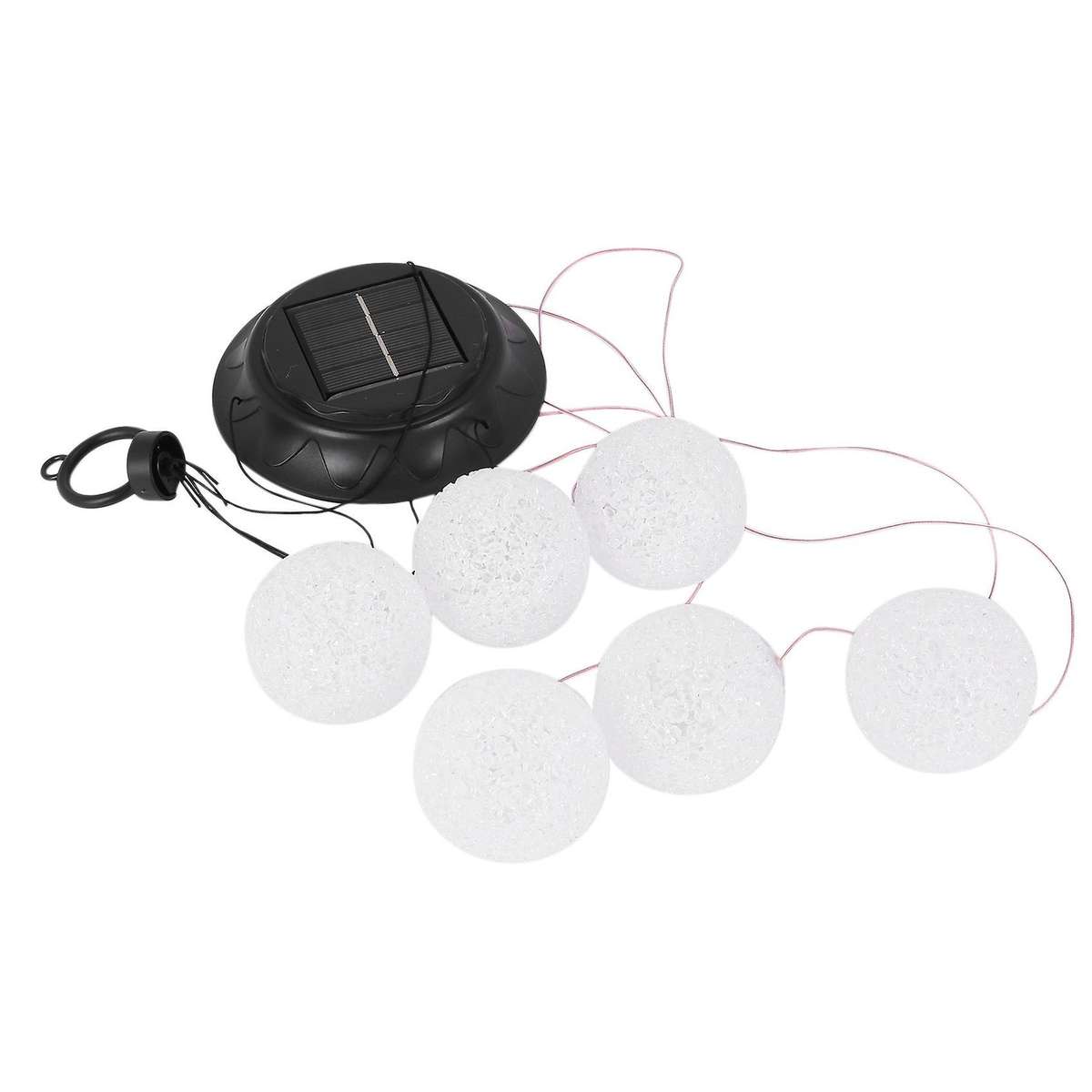 Solar Led Wind Chime Lights Crystal Ball Color Changing Spinner Lamp