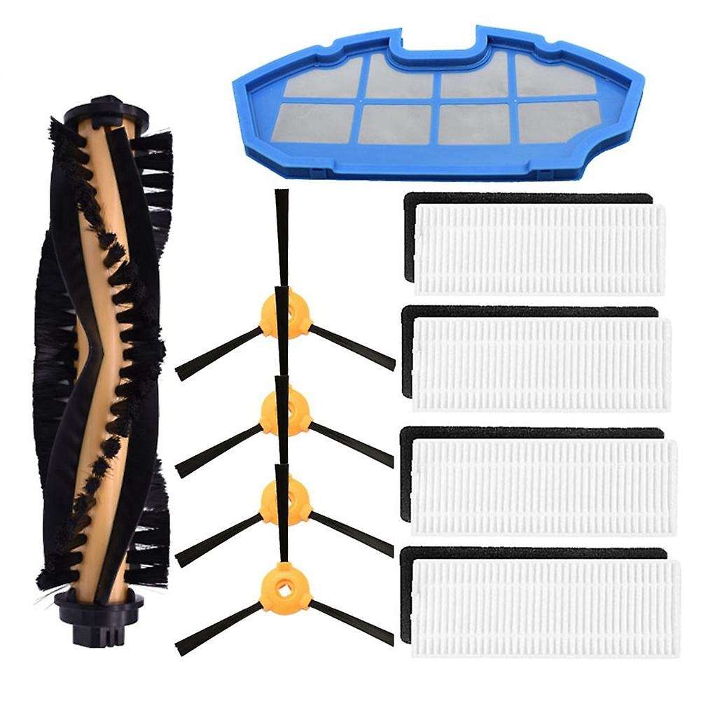 10pcs Vacuum Cleaner Main Brush Filter Side Brush Accessory Kit