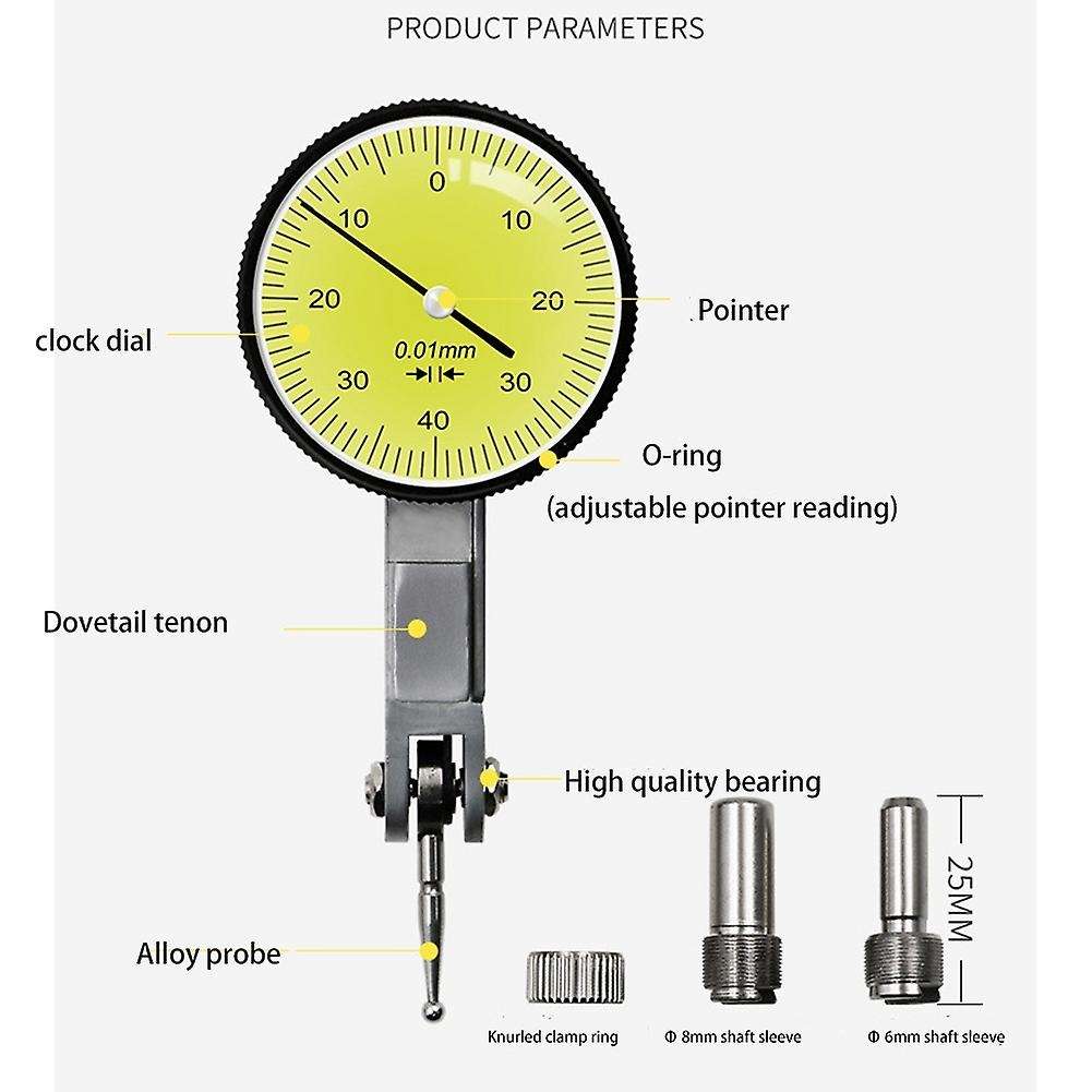 Accurate Dial Indicator Precision Metric Measuring Instrument Tool