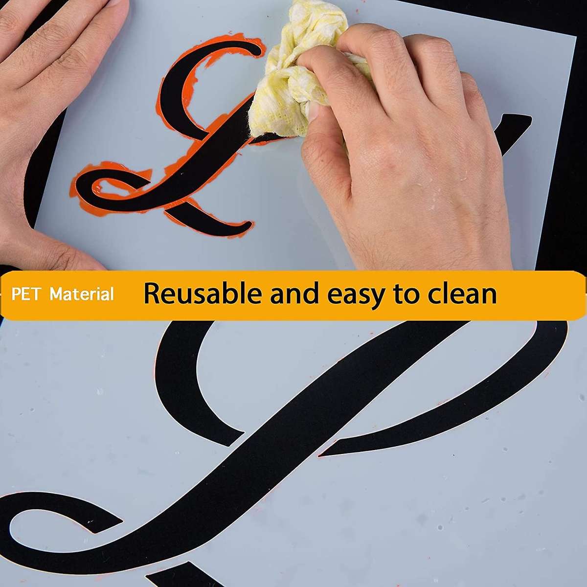 40 Letter Stencils for Painting On Wood Alphabet Stencils