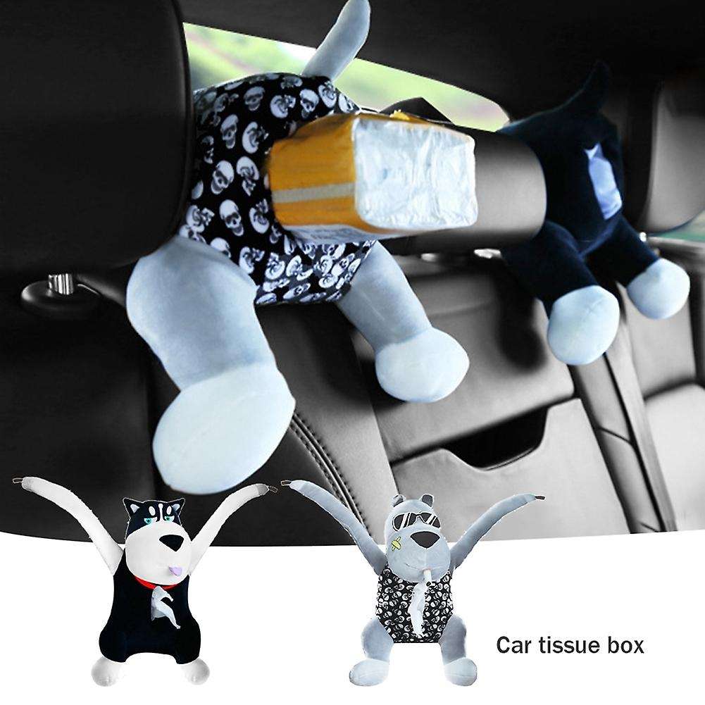 Cute Dog Tissue Box Car Interior Tissue Box Creative Husky