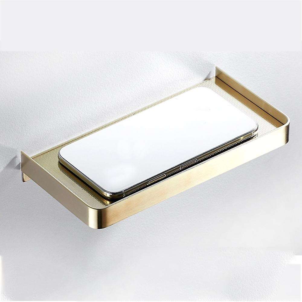 Bathroom Shelf Phone Storage Rack Shelves(gold)