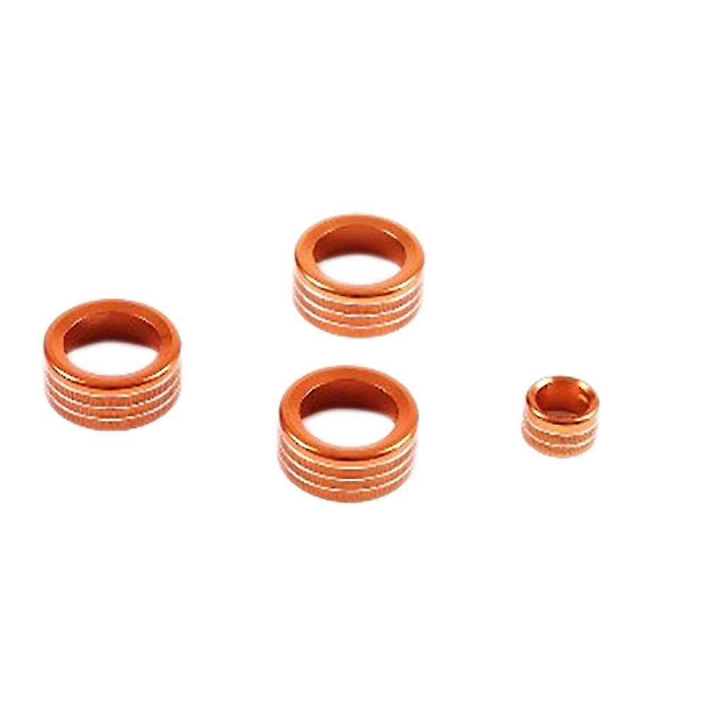 4pcs Air Condition Volume Ac Knob Cover for Honda Civic 2022 Orange