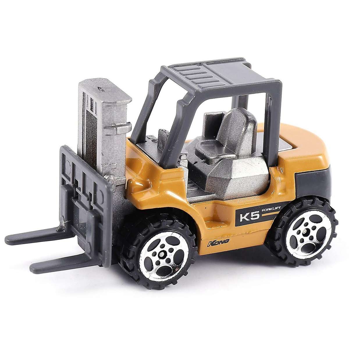 6 Pcs Alloy 6in1 1:64 Metal Diecast Engineering Forklift Excavator