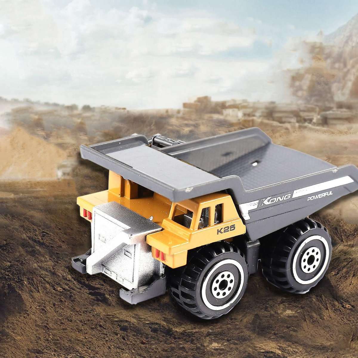 6 Pcs Alloy 6in1 1:64 Metal Diecast Engineering Forklift Excavator