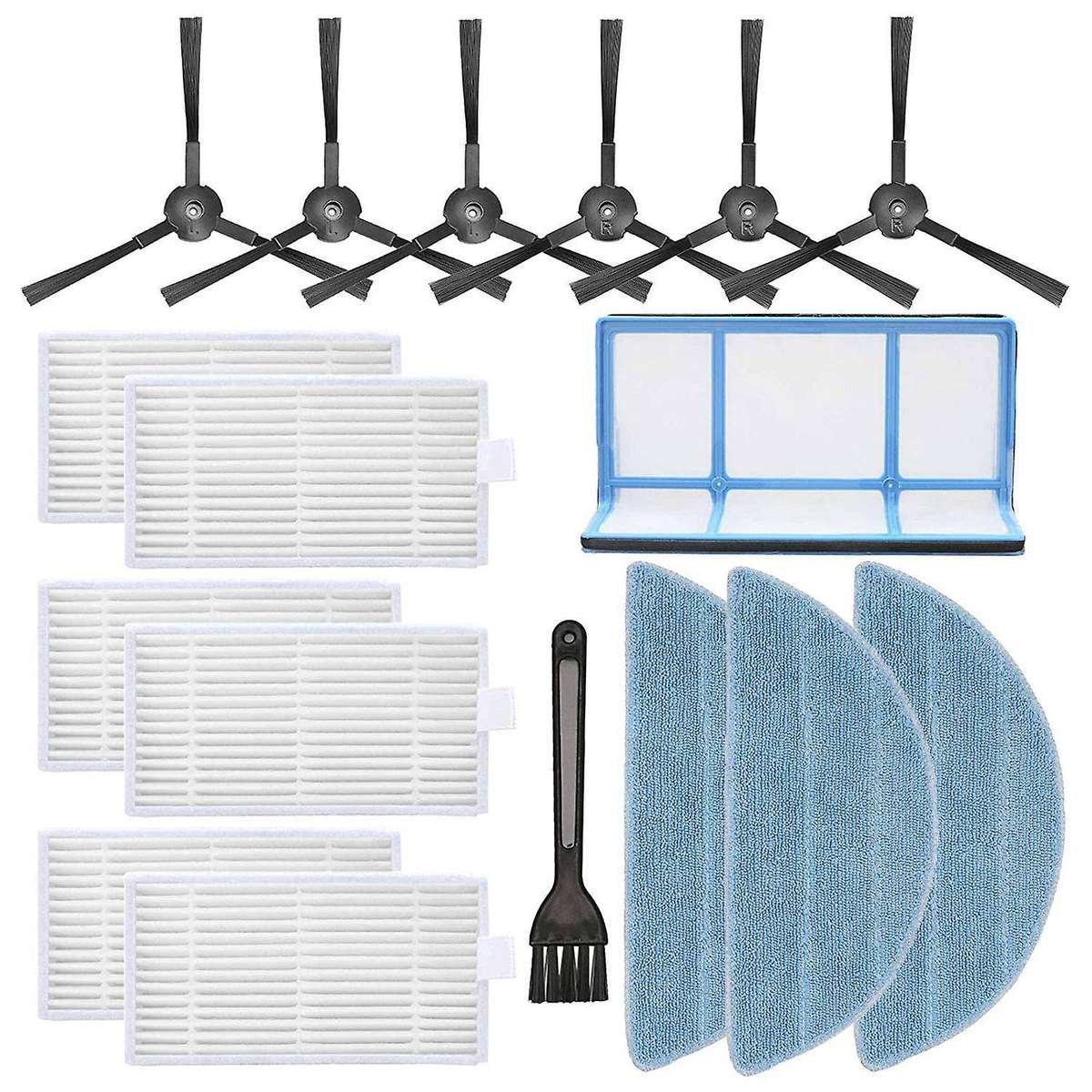 Replacement Parts for Ilife V3 V3s V5 with Side Brush Hepa Filter