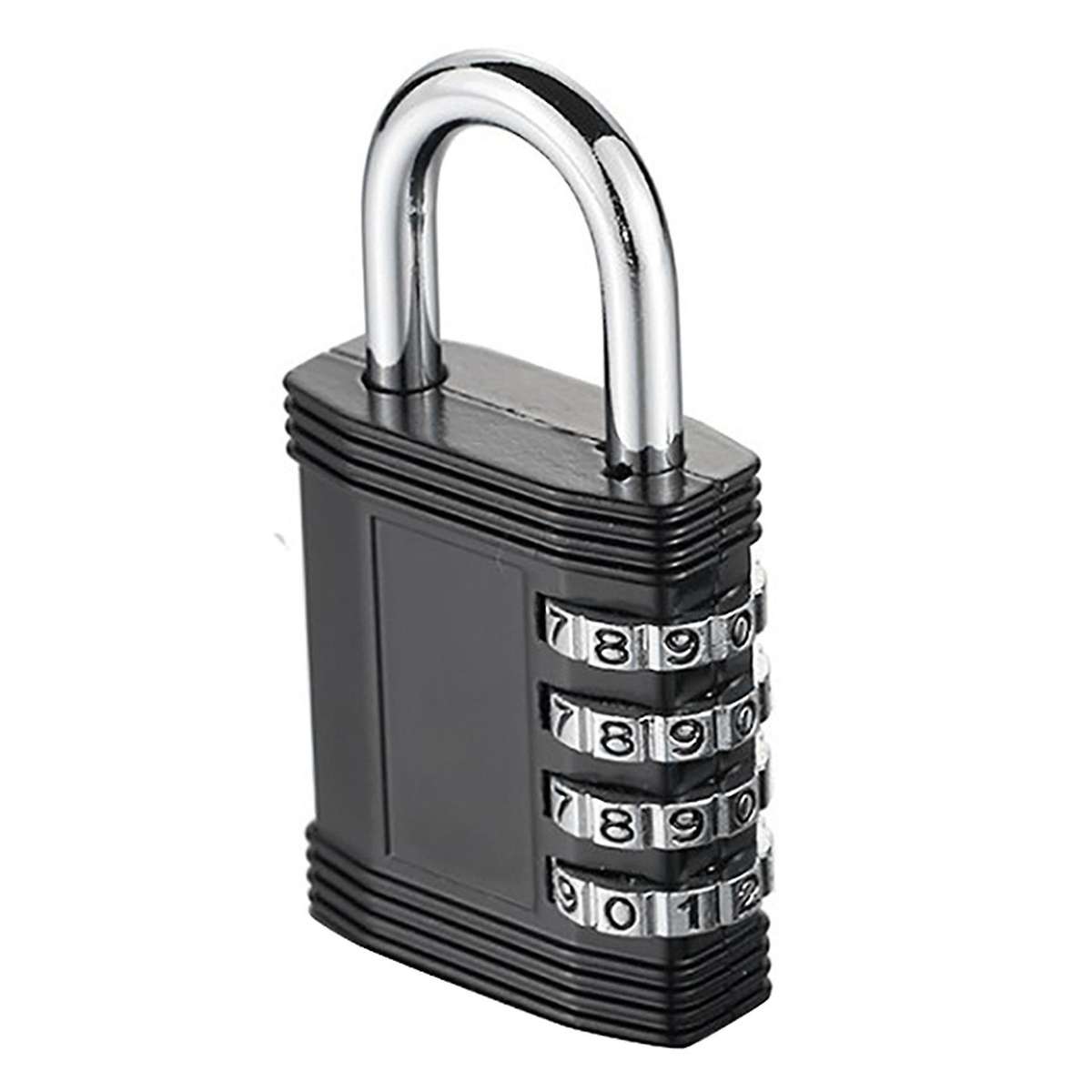 2x Outdoor Padlock, 4 Digit Code Padlock for Lockers,resettable,black