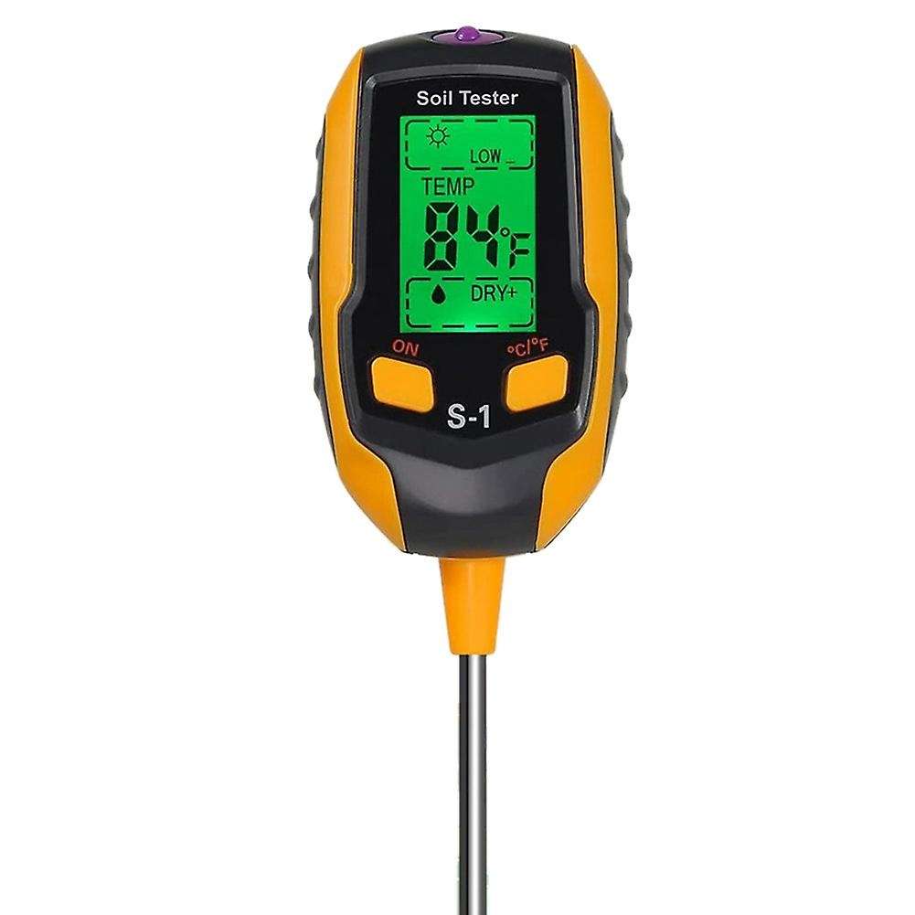 Soil Ph Meter, Digital Plant Moisture Meter with Ph/temperature/light