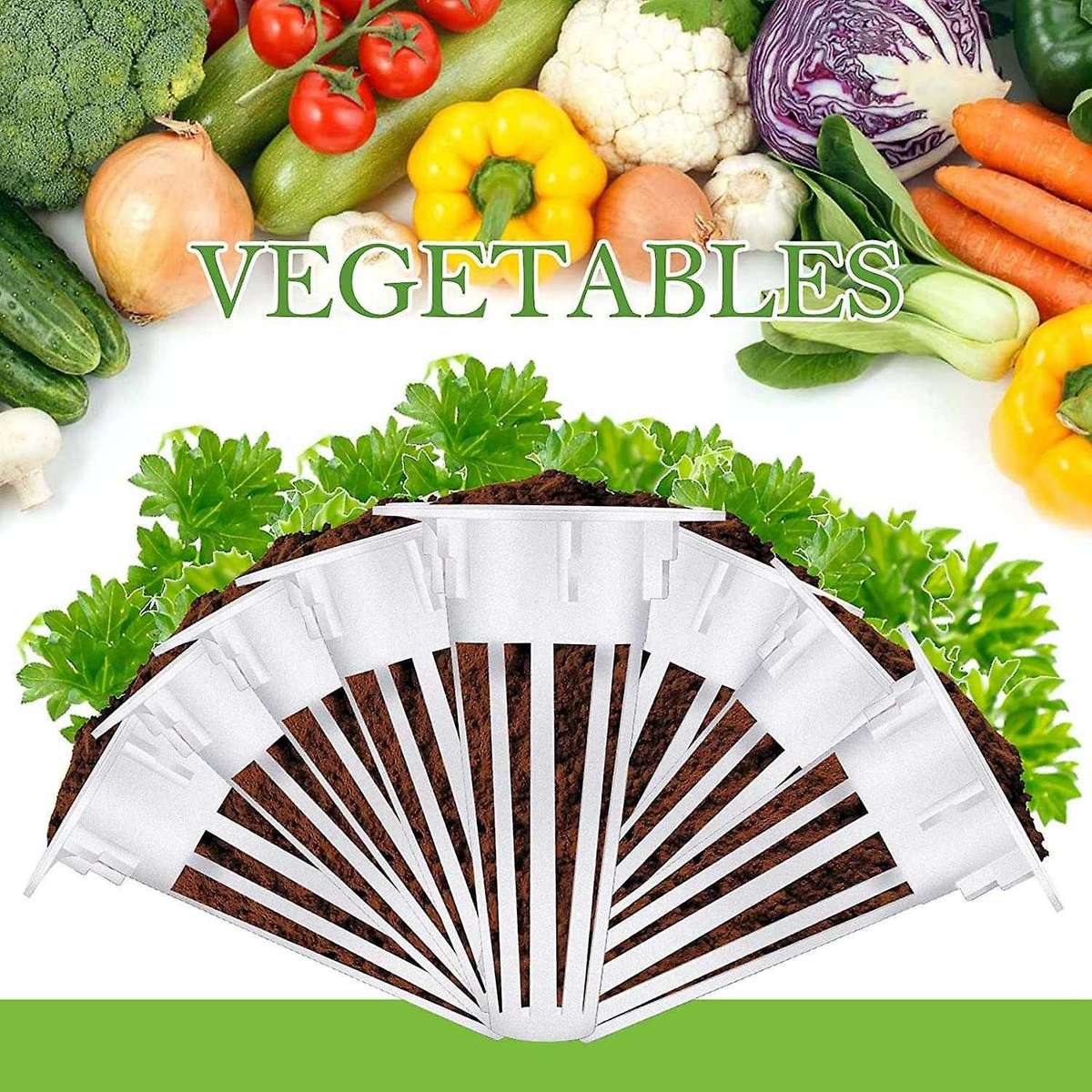 50 Pieces Grow Baskets 50 Pieces Labels for Seed Starting System